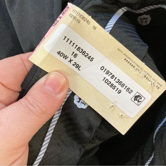 NWT Haggar Mynx dress Pants size 40 x 29 - Picture 4 of 5